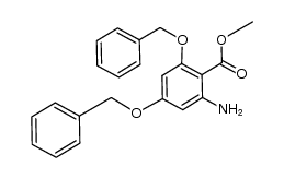 methyl 2-amino-4,6-bis(benzyloxy)benzoate Structure