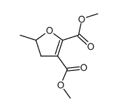 5-methyl-4,5-dihydro-furan-2,3-dicarboxylic acid dimethyl ester结构式