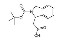 2-[2-[(2-methylpropan-2-yl)oxycarbonyl]-1,3-dihydroisoindol-1-yl]acetic acid Structure