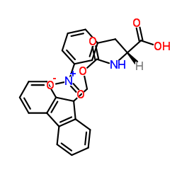 N-[(9H-Fluoren-9-ylmethoxy)carbonyl]-3-nitro-D-phenylalanine structure