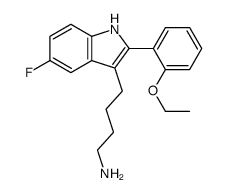 4-[2-(2-ethoxyphenyl)-5-fluoro-1H-indol-3-yl]butan-1-amine结构式