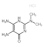 4(3H)-Pyrimidinone,5,6-diamino-2-(dimethylamino)-, hydrochloride (1:2) Structure