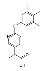 2-[6-(3,4,5-Trimethyl-phenoxy)-pyridin-3-yl]-propionic acid Structure