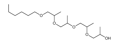 1-[1-[1-(1-hexoxypropan-2-yloxy)propan-2-yloxy]propan-2-yloxy]propan-2-ol Structure