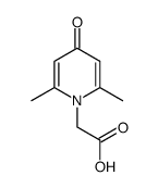 (2,6-dimethyl-4-oxo-4H-[1]pyridyl)-acetic acid Structure