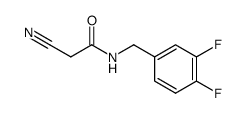 2-Cyano-N-(3,4-difluoro-benzyl)-acetamide Structure