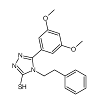 3-(3,5-dimethoxyphenyl)-4-(2-phenylethyl)-1H-1,2,4-triazole-5-thione Structure