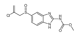 [5-(2-chloro-prop-2-ene-1-sulfinyl)-1(3)H-benzoimidazol-2-yl]-carbamic acid methyl ester结构式