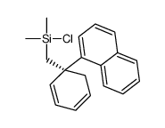 chloro-dimethyl-[[(1R)-1-naphthalen-1-ylcyclohexa-2,4-dien-1-yl]methyl]silane Structure