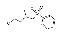 1-phenylsulfonyl-2-methyl-4-hydroxy-but-2-ene结构式