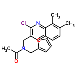 Acetamide, N-[(2-chloro-7,8-dimethyl-3-quinolinyl)methyl]-N-(2-furanylmethyl)- (9CI) picture