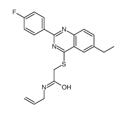 Acetamide, 2-[[6-ethyl-2-(4-fluorophenyl)-4-quinazolinyl]thio]-N-2-propenyl- (9CI) structure