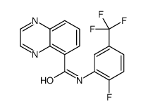 5-Quinoxalinecarboxamide,N-[2-fluoro-5-(trifluoromethyl)phenyl]-(9CI) Structure