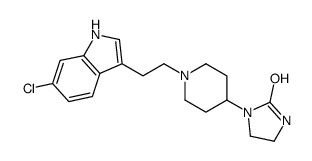 1-[1-[2-(6-chloro-1H-indol-3-yl)ethyl]piperidin-4-yl]imidazolidin-2-one结构式