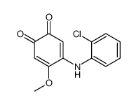 4-(2-chloroanilino)-5-methoxycyclohexa-3,5-diene-1,2-dione Structure