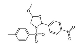 5-methoxy-3-(4-methylphenyl)sulfonyl-2-(4-nitrophenyl)-1,3-oxazolidine Structure