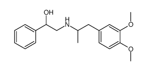 N-[2-(3,4-dimethoxyphenyl)-1-methylethyl]-2-hydroxy-2-phenylethylamine Structure