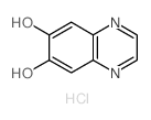 6,7-Quinoxalinediol,hydrochloride (1:1) structure