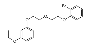 1-bromo-2-[2-[2-(3-ethoxyphenoxy)ethoxy]ethoxy]benzene结构式