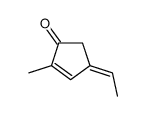 4-ethylidene-2-methylcyclopent-2-en-1-one结构式