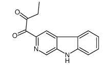 1-(9H-pyrido[3,4-b]indol-3-yl)butane-1,2-dione结构式