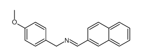 N-[(4-methoxyphenyl)methyl]-1-naphthalen-2-ylmethanimine结构式