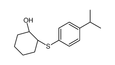 (1S,2S)-2-(4-propan-2-ylphenyl)sulfanylcyclohexan-1-ol结构式