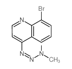 Quinoline,8-bromo-4-(3,3-dimethyl-1-triazen-1-yl)-结构式