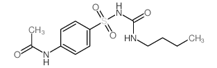 Acetamide,N-[4-[[[(butylamino)carbonyl]amino]sulfonyl]phenyl]- structure