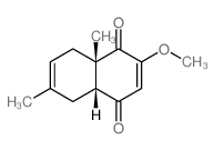 (4aR,8aS)-2-methoxy-6,8a-dimethyl-5,8-dihydro-4aH-naphthalene-1,4-dione Structure