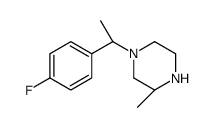 (3R)-1-[1-(4-fluorophenyl)ethyl]-3-methylpiperazine Structure