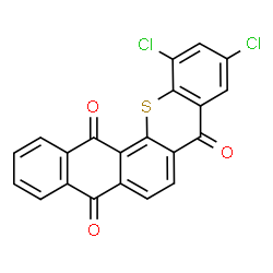 10,12-Dichloro-8H-naphtho[2,3-c]thioxanthene-5,8,14-trione structure