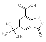 3H-2,1-Benzoxathiole-7-carboxylicacid, 5-(1,1-dimethylethyl)-3-oxo-结构式