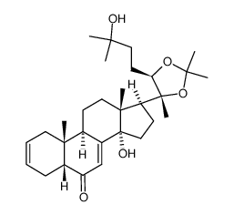 2,3-didehydro-2,3-dideoxy-20-hydroxyecdysone 20,22-acetonide结构式