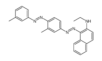 N-ethyl-1-[[3-methyl-4-[(3-methylphenyl)azo]phenyl]azo]naphthalen-2-amine结构式