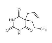 Allylpropylmalonylurea structure