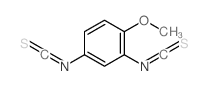 ISOTHIOCYANIC ACID, 4-METHOXY-m-PHENYLENE ESTER Structure