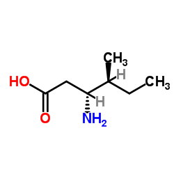 (3R,4S)-3-amino-4-methylhexanoic acid Structure