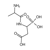 3-(2-aminopropanamido)-3-phosphonopropanoic acid结构式