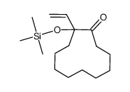 2-trimethylsilyloxy-2-vinylcycloundecanone结构式