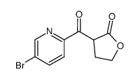 3-[(5-bromopyridin-2-yl)carbonyl]dihydrofuran-2(3H)-one结构式