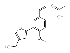 acetic acid,[5-(5-ethenyl-2-methoxyphenyl)furan-3-yl]methanol结构式