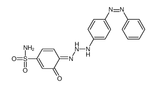 3-oxo-4-[(4-phenyldiazenylanilino)hydrazinylidene]cyclohexa-1,5-diene-1-sulfonamide Structure