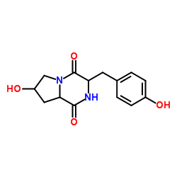 Cyclo(Tyr-Hpro)结构式