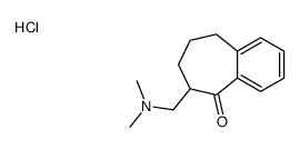 6-[(dimethylamino)methyl]-6,7,8,9-tetrahydrobenzo[7]annulen-5-one,hydrochloride Structure