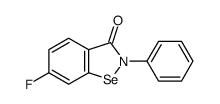 6-Fluoro-2-phenyl-1,2-benzisoselenazol-3(2H)-one结构式