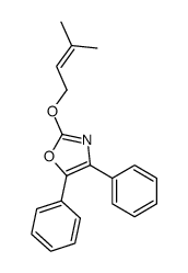 2-(3-methylbut-2-enoxy)-4,5-diphenyl-1,3-oxazole Structure