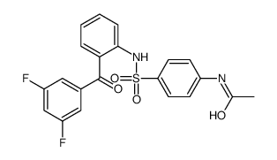 N-[4-[[2-(3,5-difluorobenzoyl)phenyl]sulfamoyl]phenyl]acetamide结构式