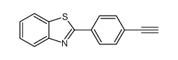 2-(4-ethynylphenyl)-1,3-benzothiazole结构式