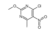 4-chloro-2-methoxy-6-methyl-5-nitropyrimidine Structure